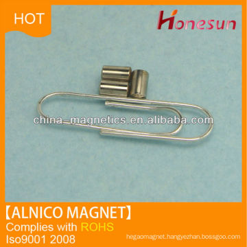 small cast alnico cylinder monopole or Bipolar magnet for sale